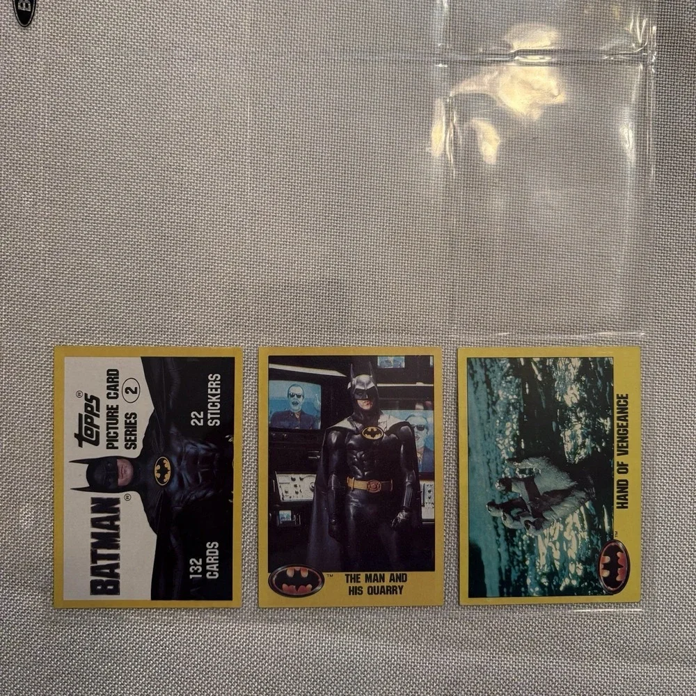 1989 Topps Batman Movie Picture Cards Series 2 Complete Set with 22 Stickers‎